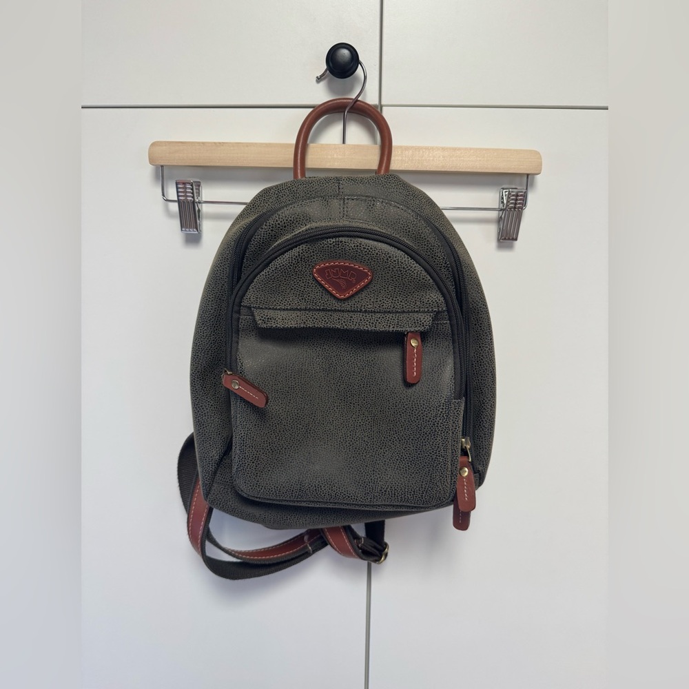 Jump Paris Green and Brown Small Backpack.